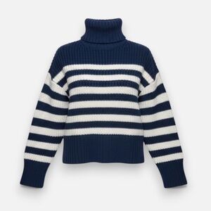 Madewell Wide Rib Turtleneck Sweater | M